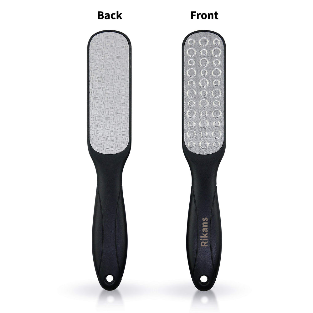 Rikans Colossal Foot File side view highlights lightweight grip for wet or dry skin