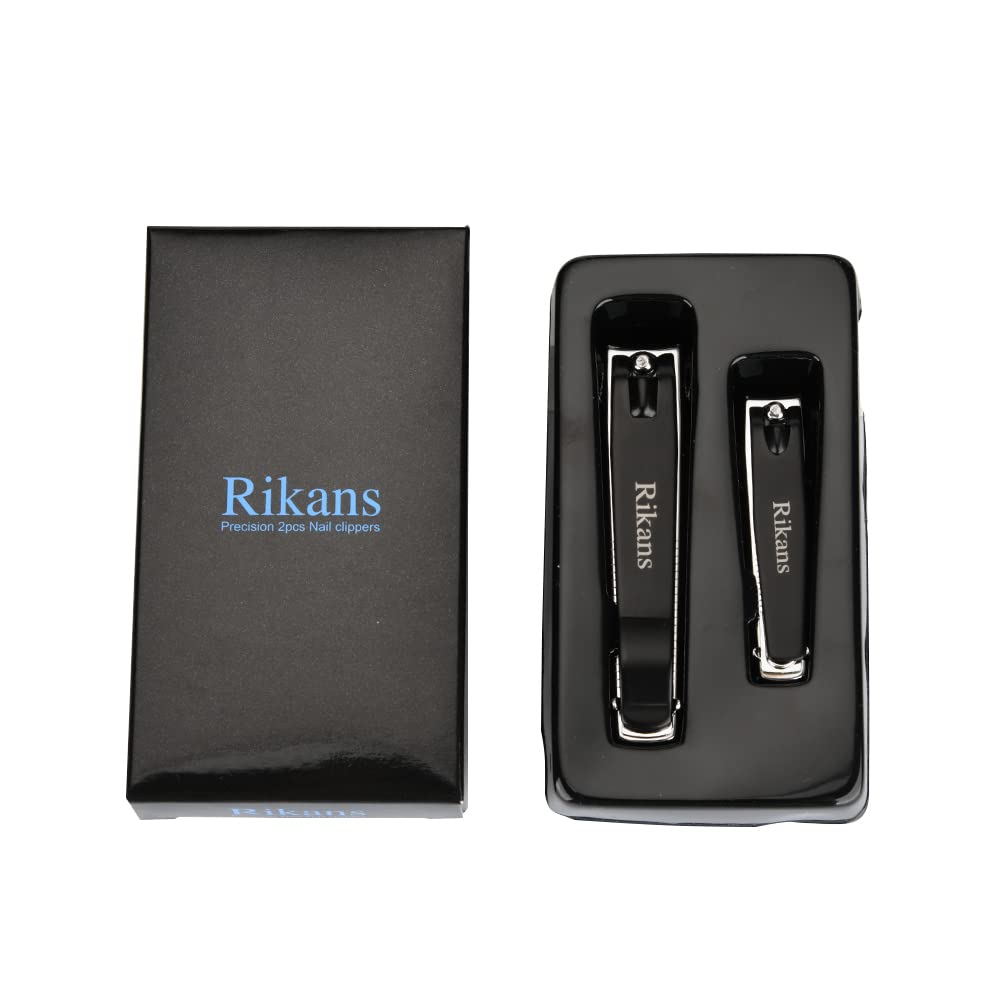 Rikans Nail Clipper Set built-in nail file for smoothing edges