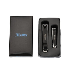 Rikans Nail Clipper Set built-in nail file for smoothing edges