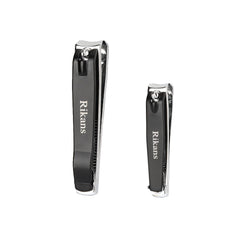 Rikans Nail Clipper Set with large toenail cutter for precise trims