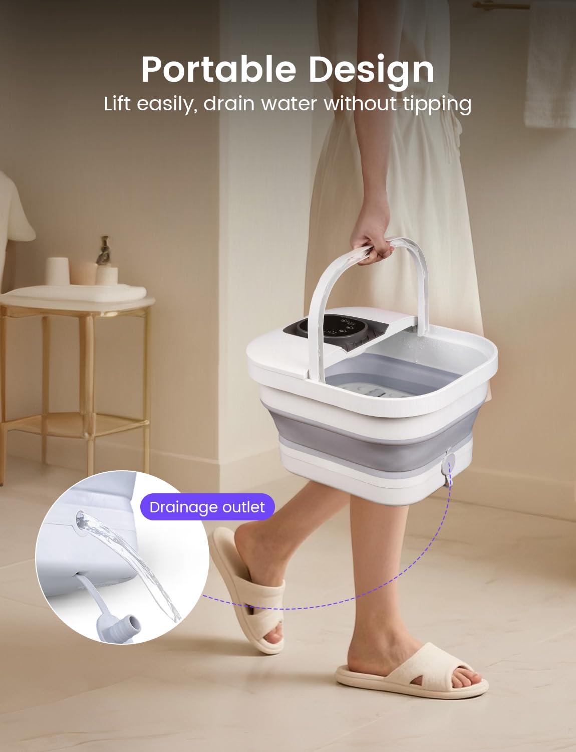 RIKE collapsible design for easy storage and travel