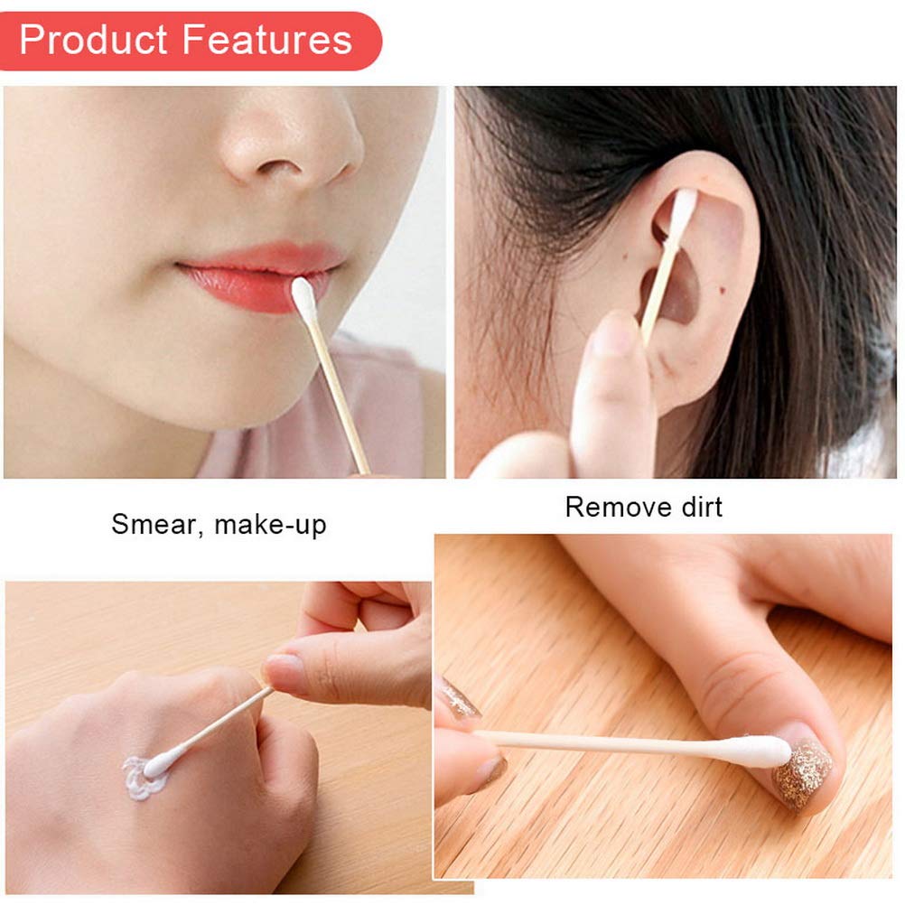 RIKWOG cotton swabs for daily hygiene with high absorption and durability