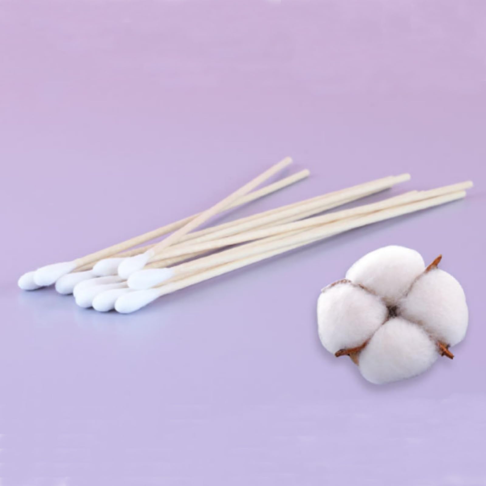 RIKWOG cotton swabs support gentle pet-ear cleaning for casual non-medical care