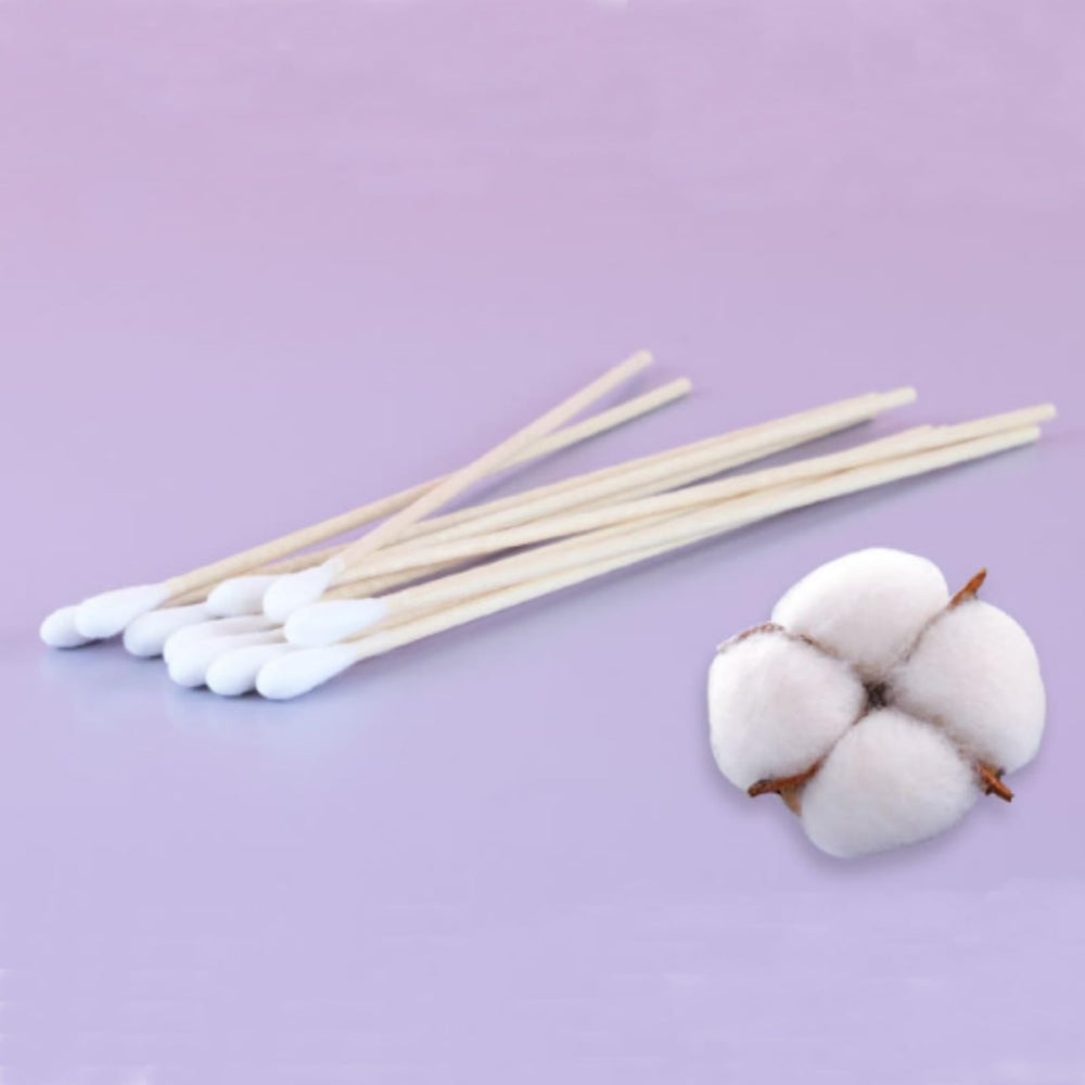 RIKWOG cotton swabs support gentle pet-ear cleaning for casual non-medical care