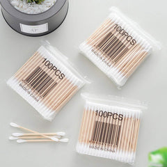 RIKWOG cotton swabs featuring 100% unbleached cotton for gentle touch