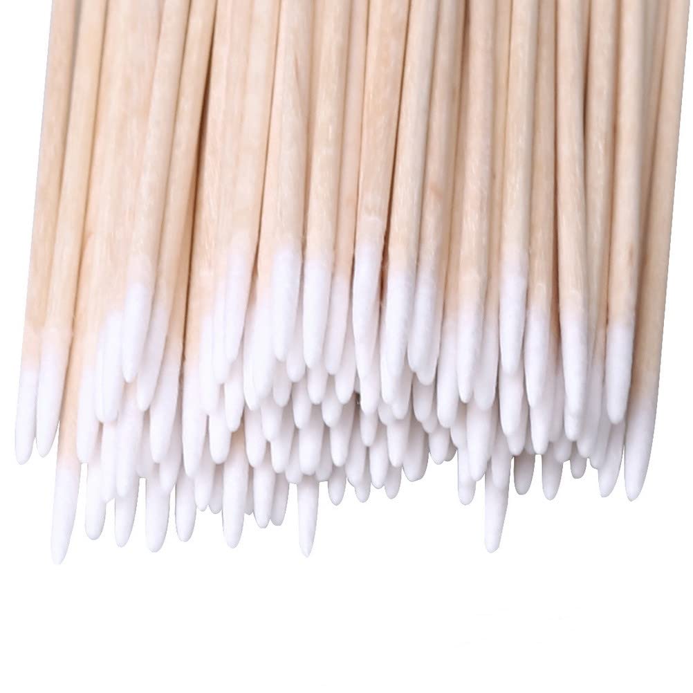 RIKWOG precision-tip cotton swabs with slender tip for hard-to-reach areas.