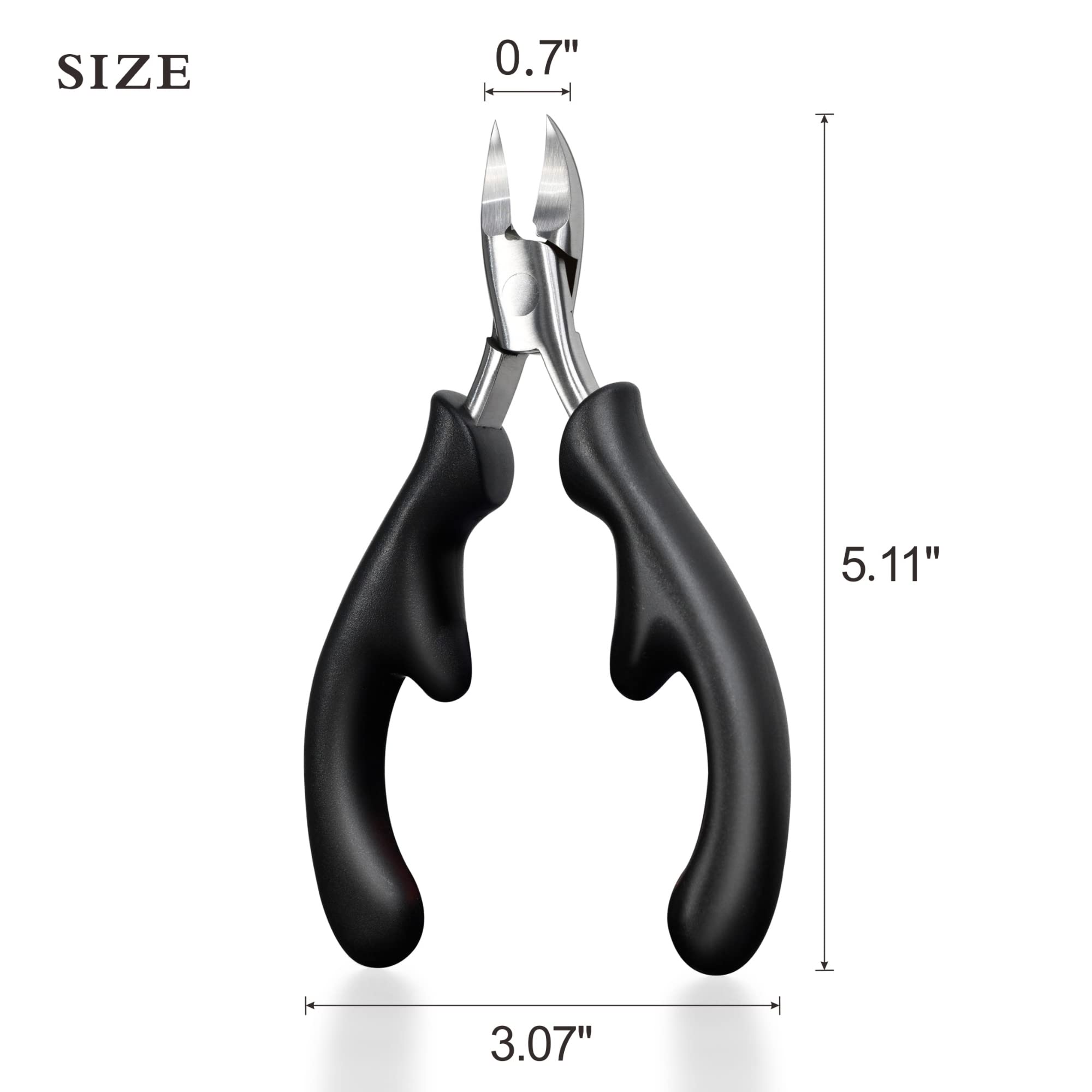 RIMEI precision-cutting clippers offer smooth trimming for thick nails
