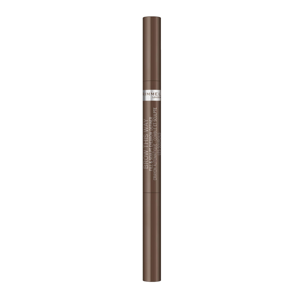 Rimmel Brow This Way: punta triangular para rellenar y definir cejas con precisión.