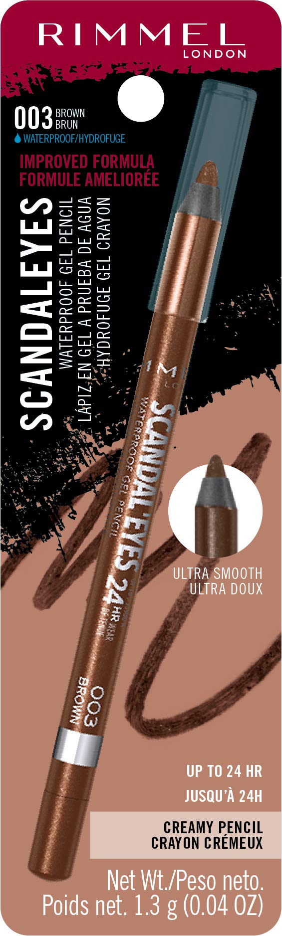 Delineador gel crema de Rimmel, color intenso en una pasada.