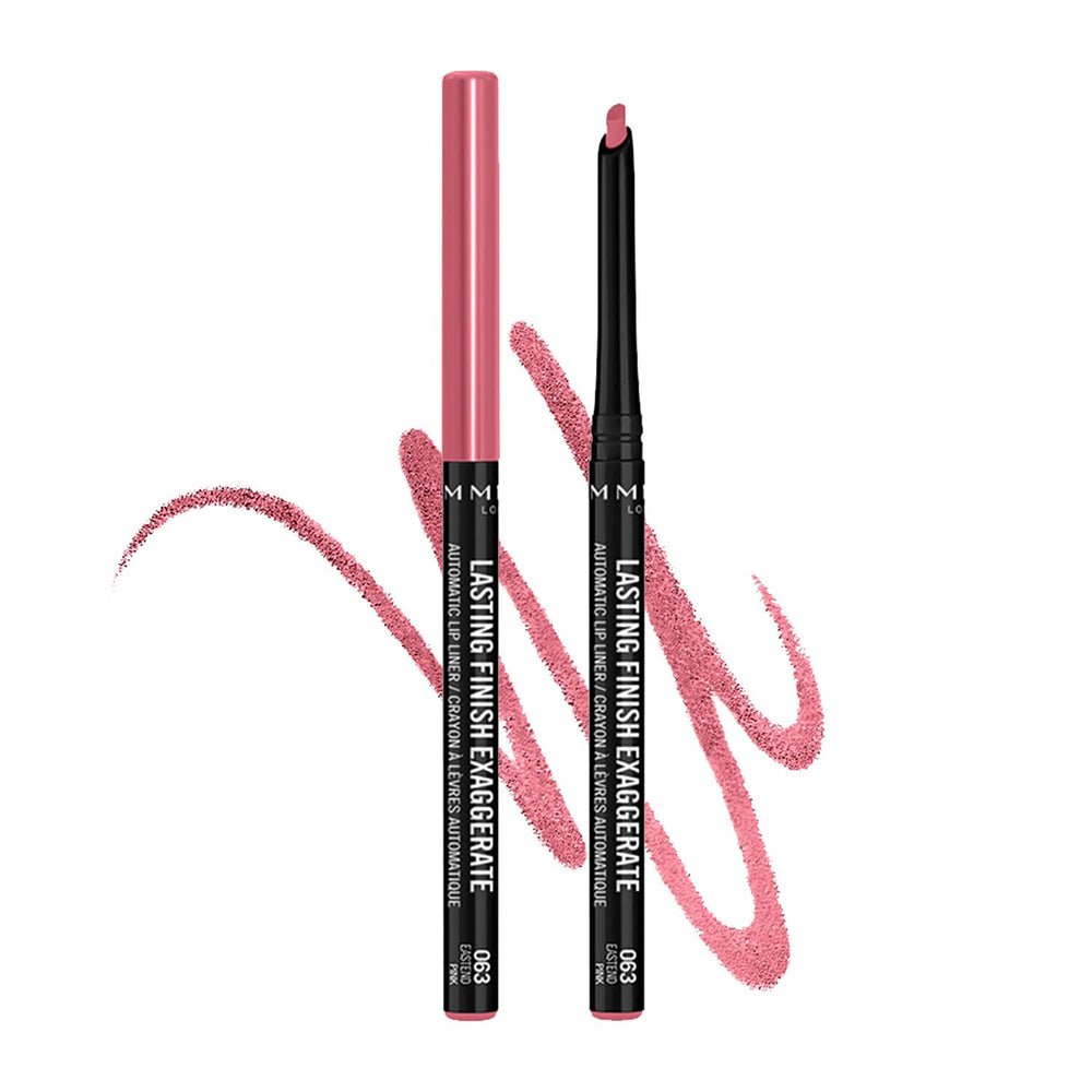 Rimmel delineador labios Exaggerate con aplicación precisa para definición duradera.