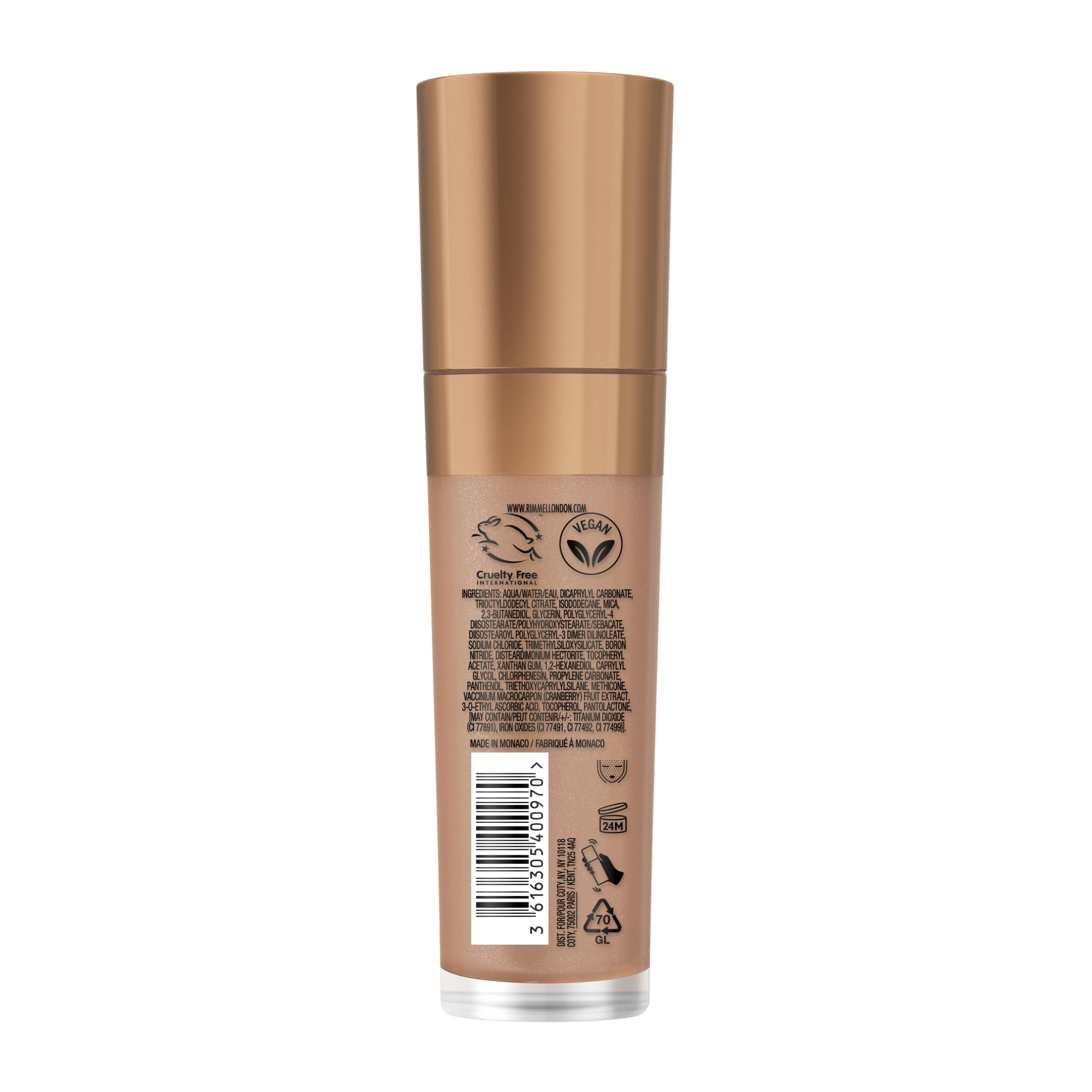 Rimmel envase ligero con aplicador suave para uso diario