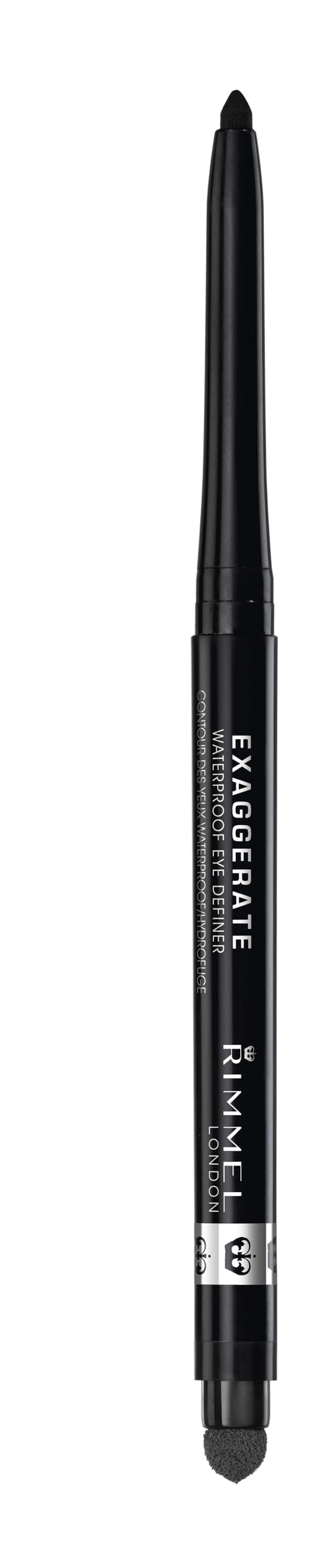 Rimmel Exaggerate eyeliner built-in smudger for smoky looks.
