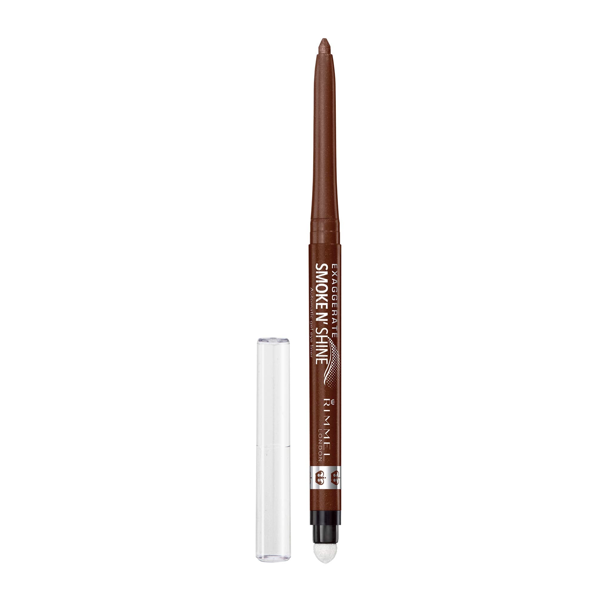 Rimmel Exaggerate Smoke n' Shine lapiz ojos automatico, difuminado preciso para look diario