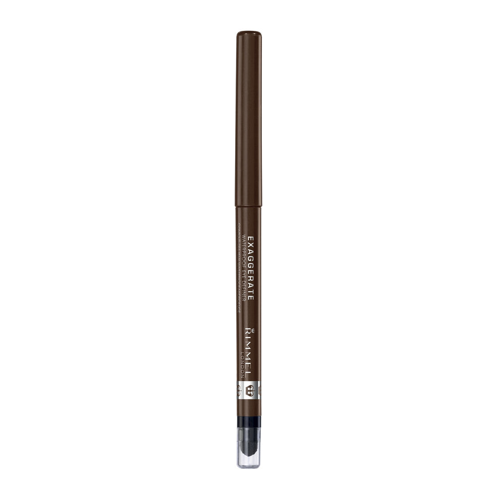 Rimmel Exaggerate waterproof eye definer with built-in sharpener delivers precise lines every time.
