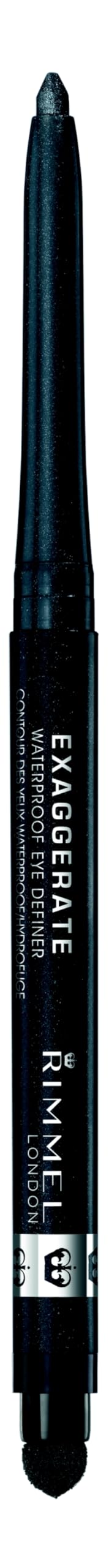 Rimmel Exaggerate Waterproof Eye Definer with built-in smudger for smoky definition