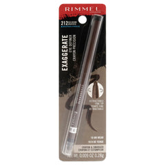Rimmel Exaggerate waterproof eye definer pencil tip for precise, long-lasting lines.