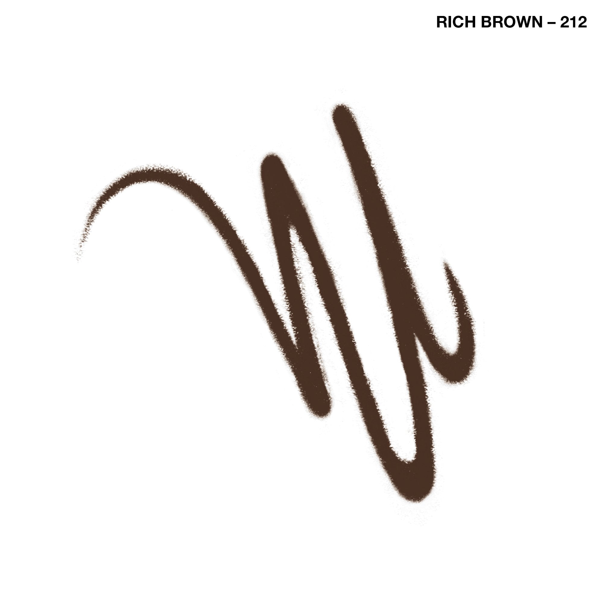 Rimmel Exaggerate rich brown pigment provides bold color with long-lasting wear.