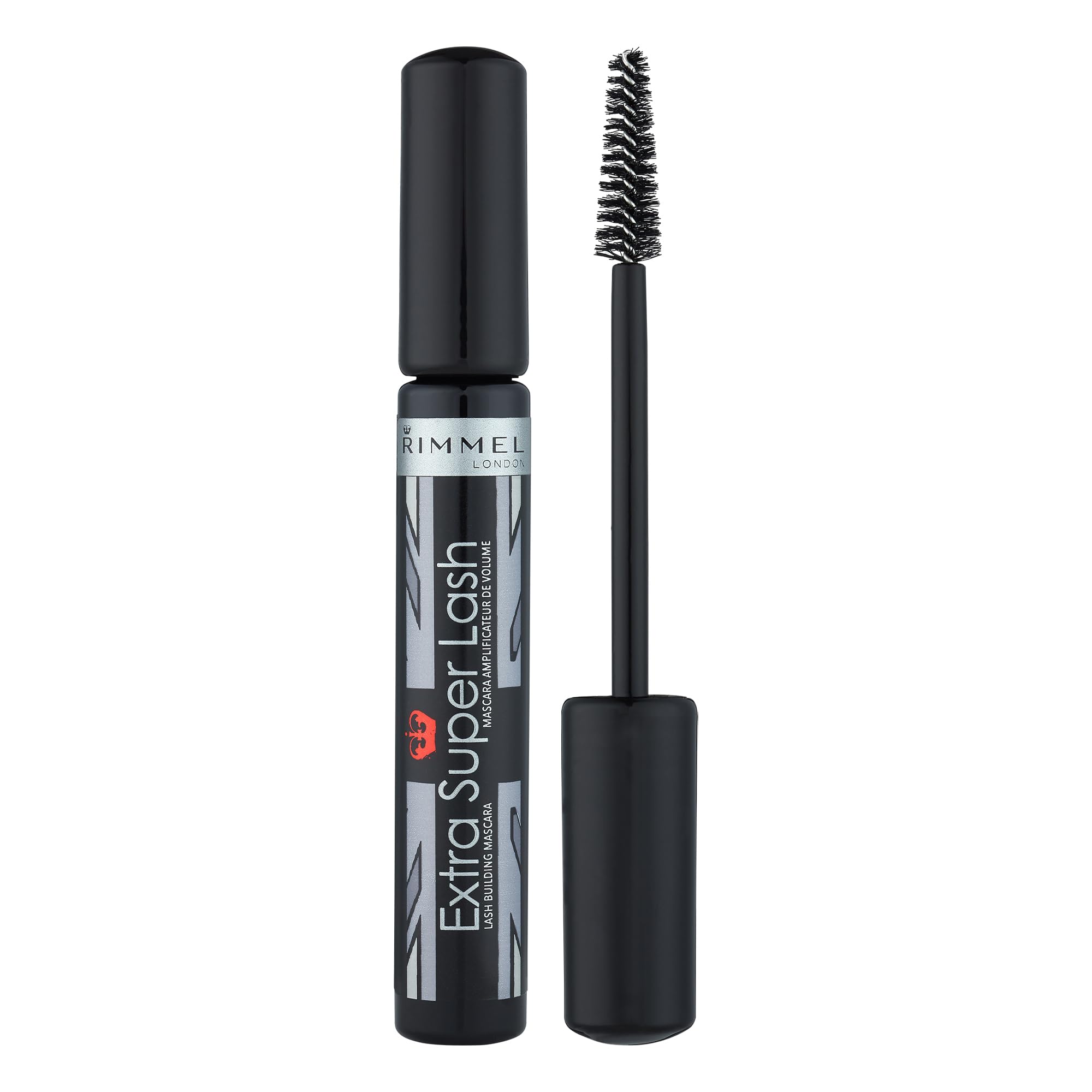Rimmel Extra Super Lash mascara bottle with sleek cap for everyday use