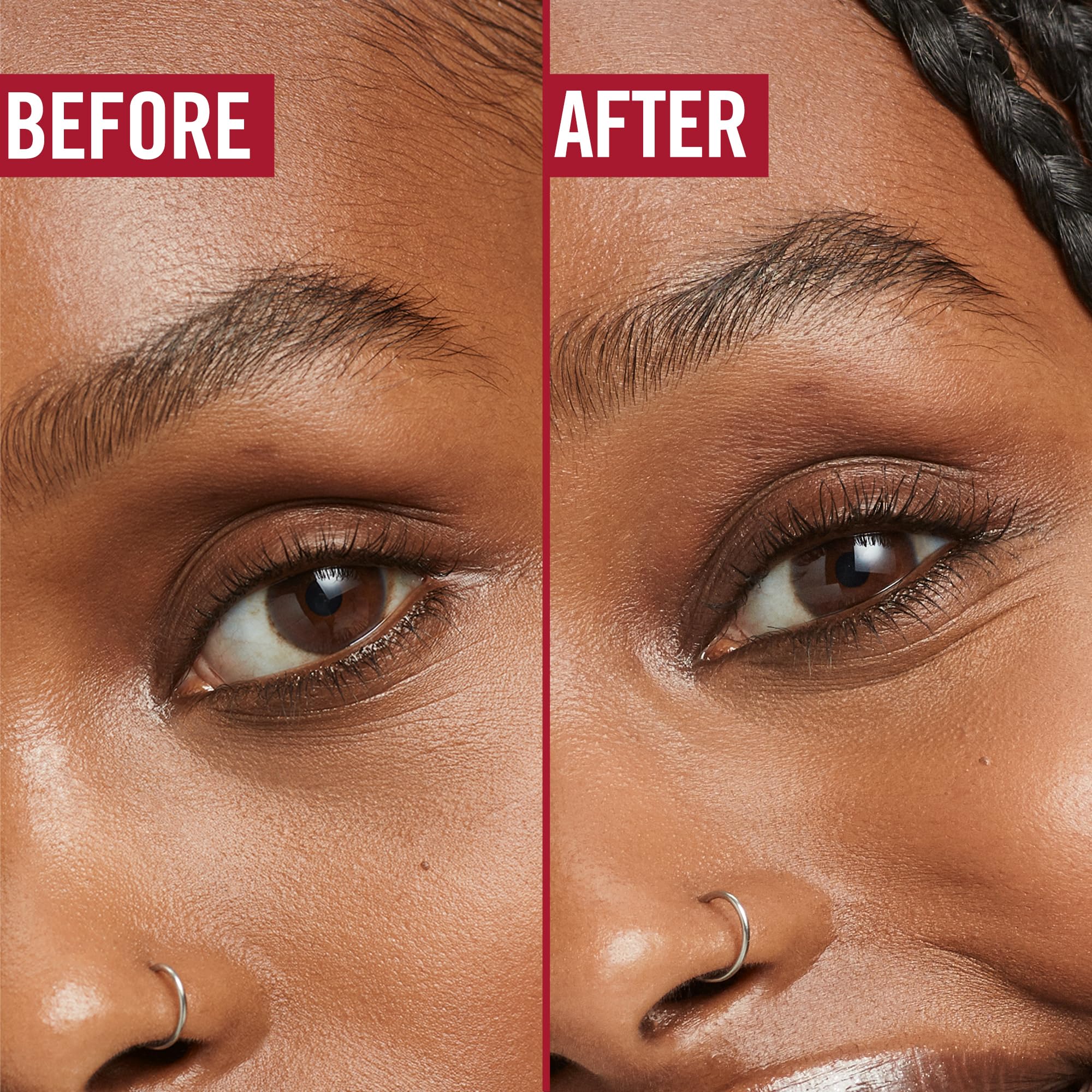 Rimmel Extra Super Lash mascara brush shows defined bristles for precise application