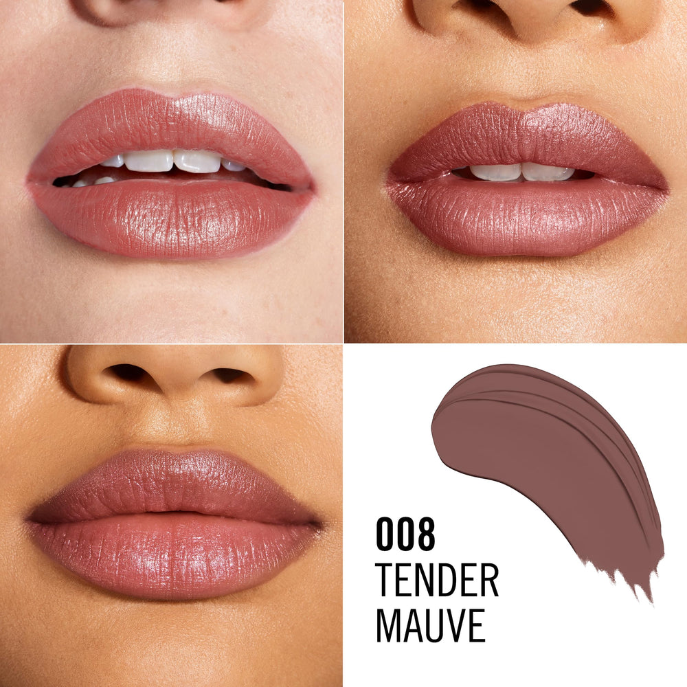 Rimmel Kate Lasting Finish Lipstick arm swatch reveals rich pigment and 8-hour potential.