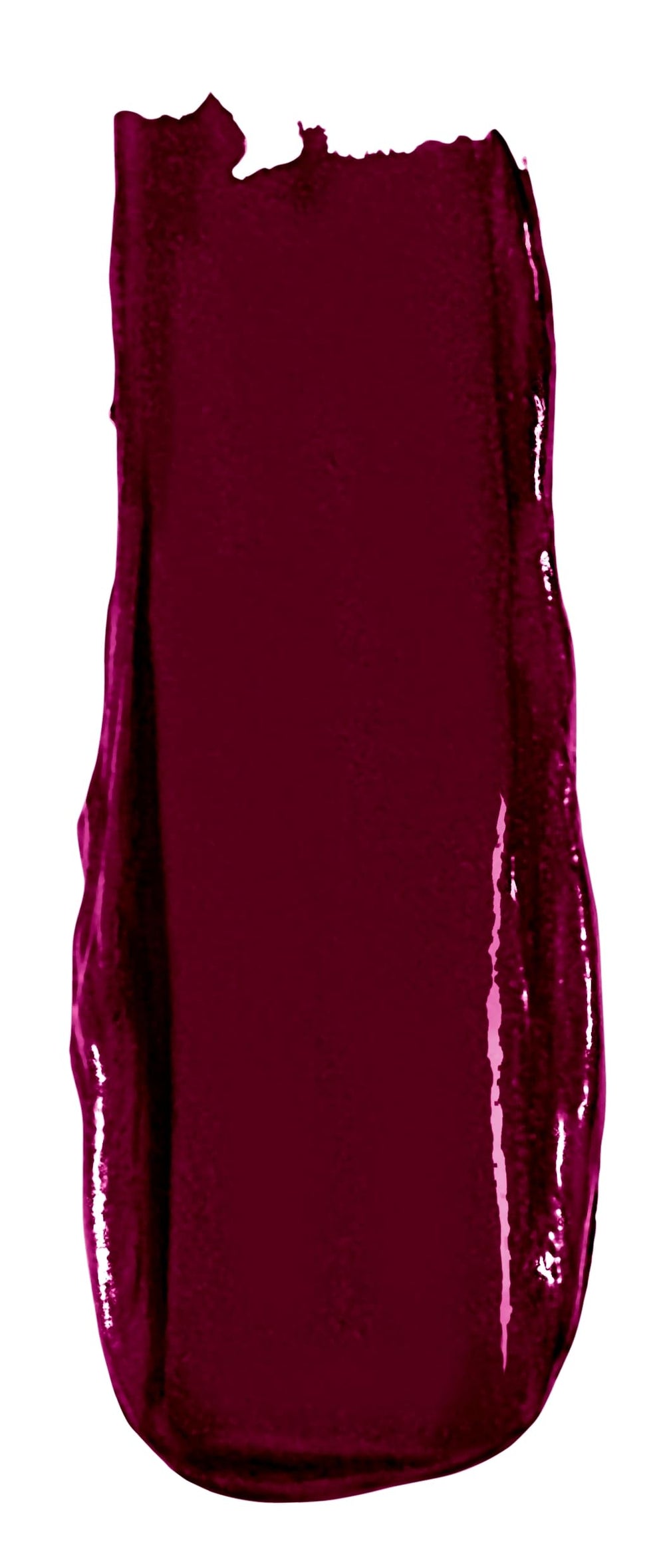 Rimmel Lasting Finish Lipstick Berry Misschief application stroke highlights smooth, even coverage.