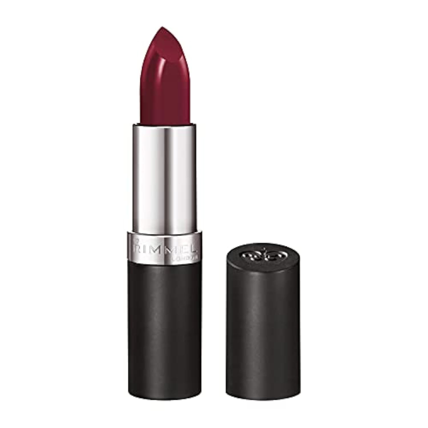 Rimmel Lasting Finish Lipstick Berry Misschief swatches show rich color for day-to-night wear.
