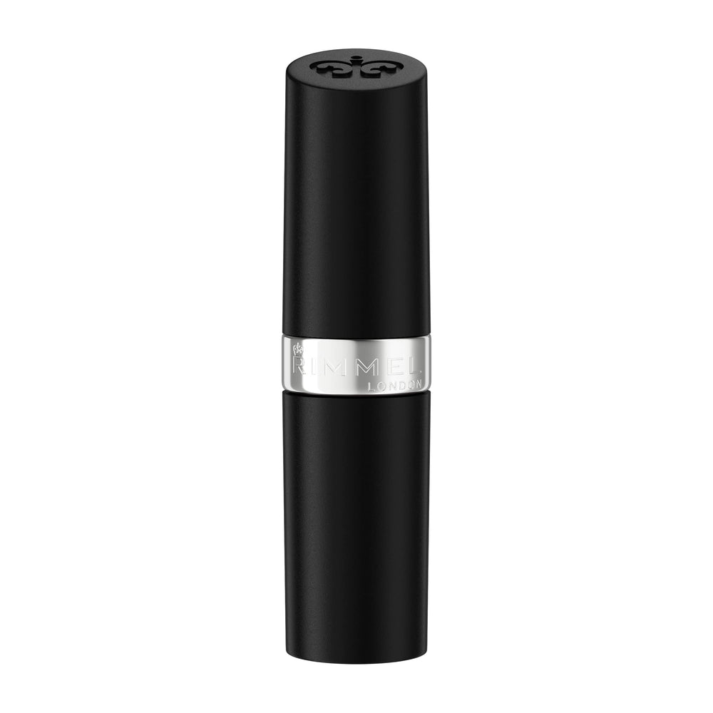 Rimmel Iced Rose lipstick swatches reveal creamy color payoff with a satin finish.