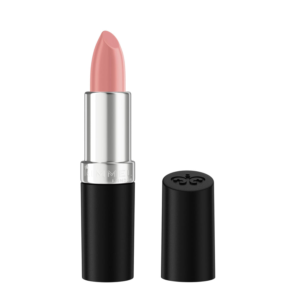 Rimmel Lasting Finish Lipstick packaging shown for easy, stylish application