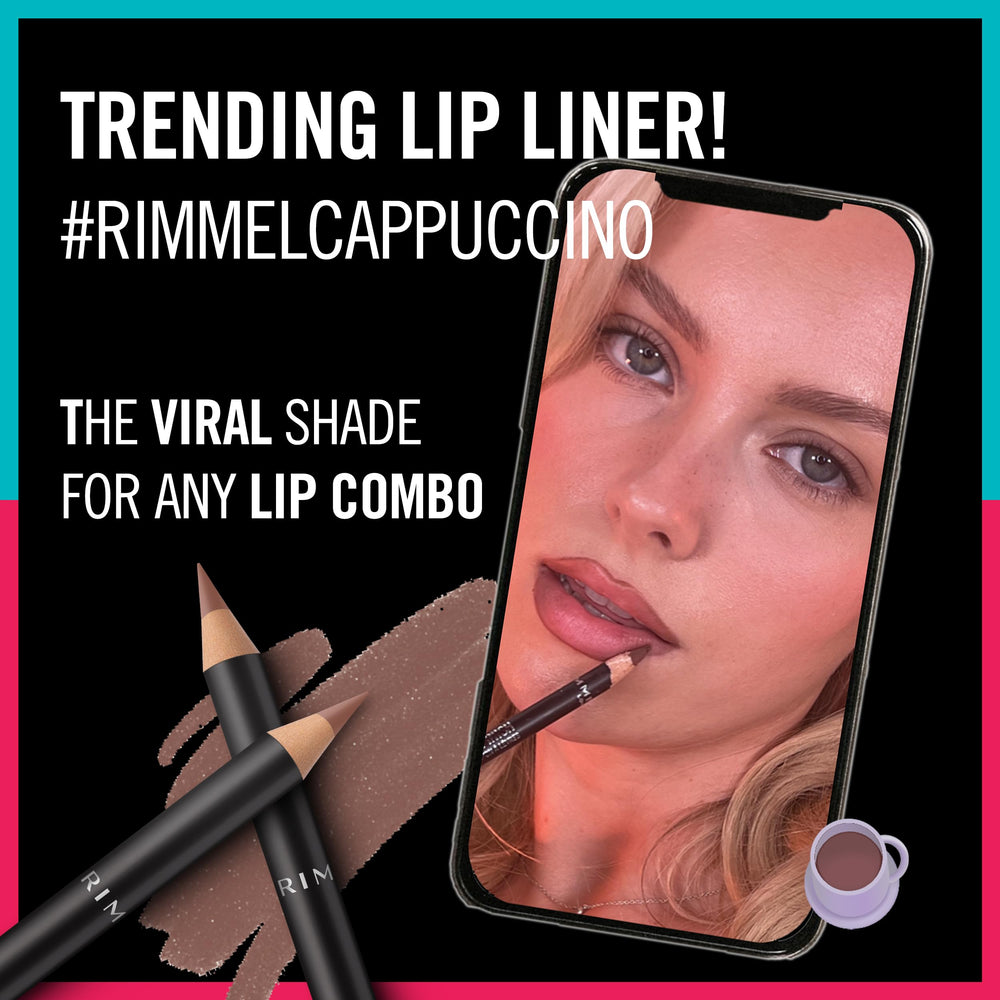 Compatible with pink beige nude lip shades from Rimmel London