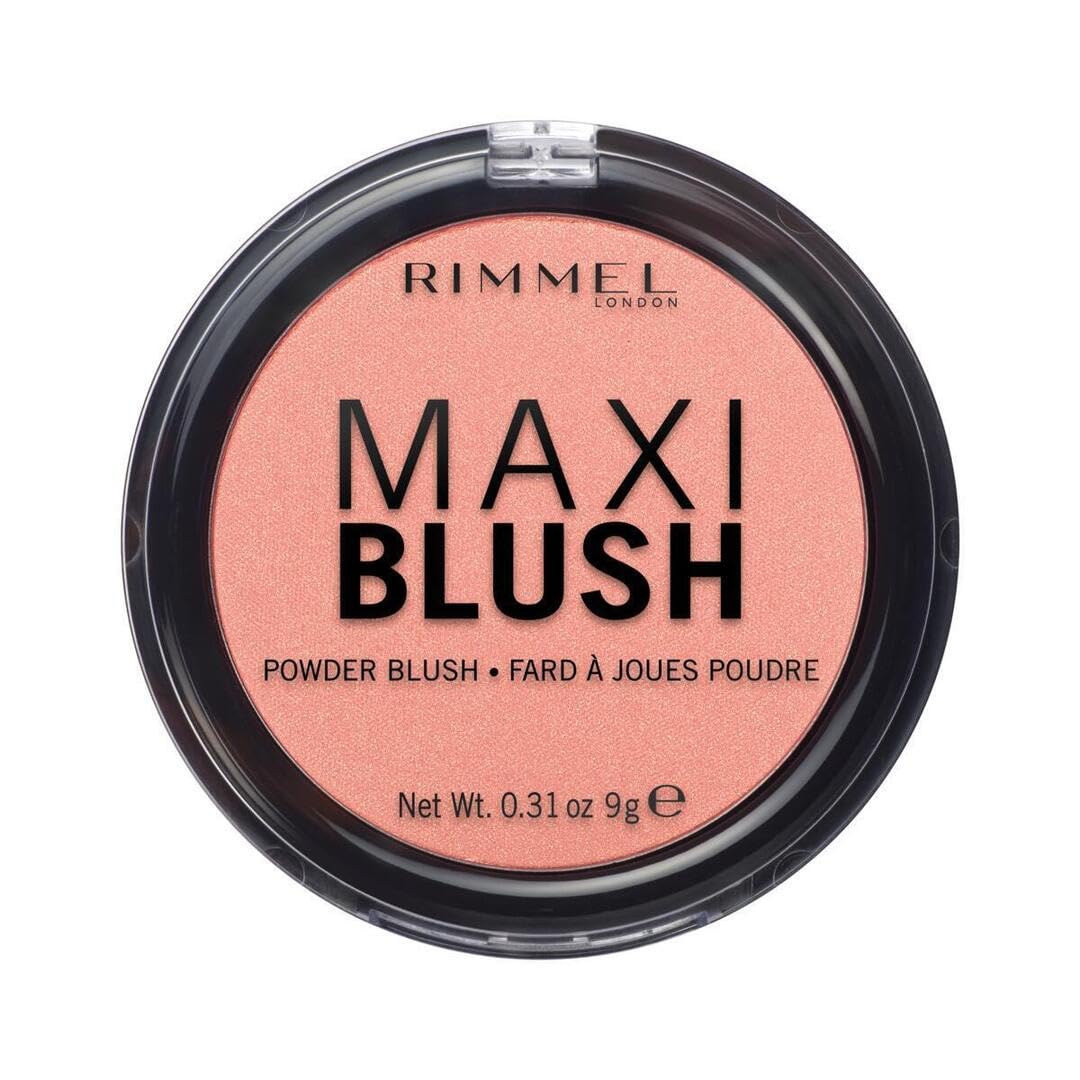 Rimmel Maxi Blush compact open showing easy-to-reach color for everyday wear