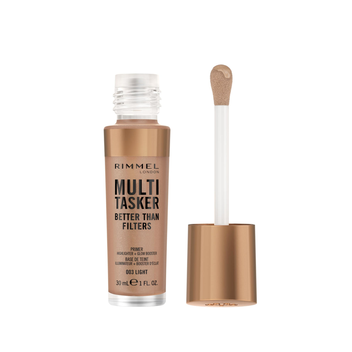Rimmel Multi-Tasker primer-glow en botella para un brillo natural durante el día