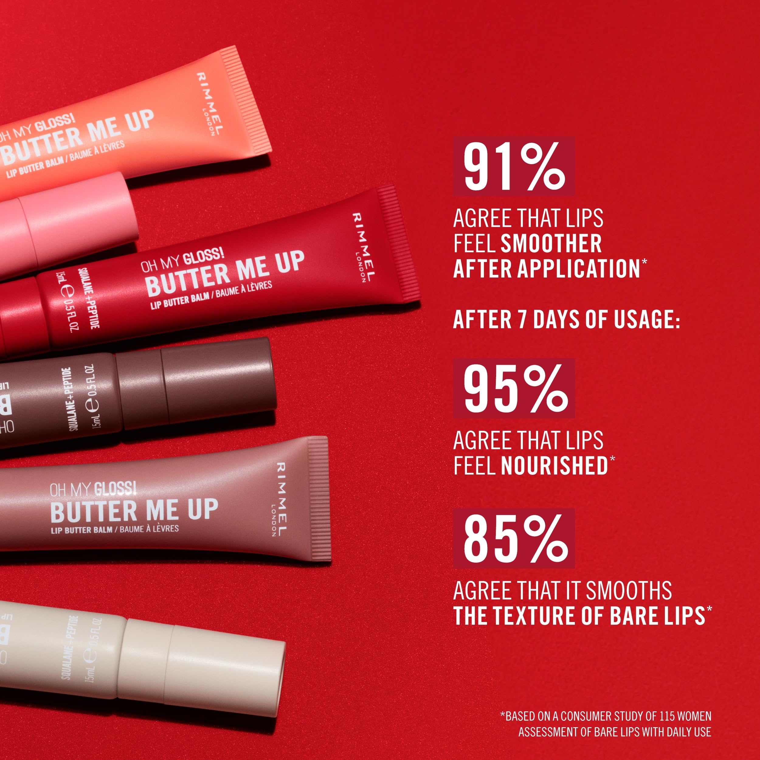 Fórmula vegana de Oh My Gloss Butter Me Up con cuidado suave