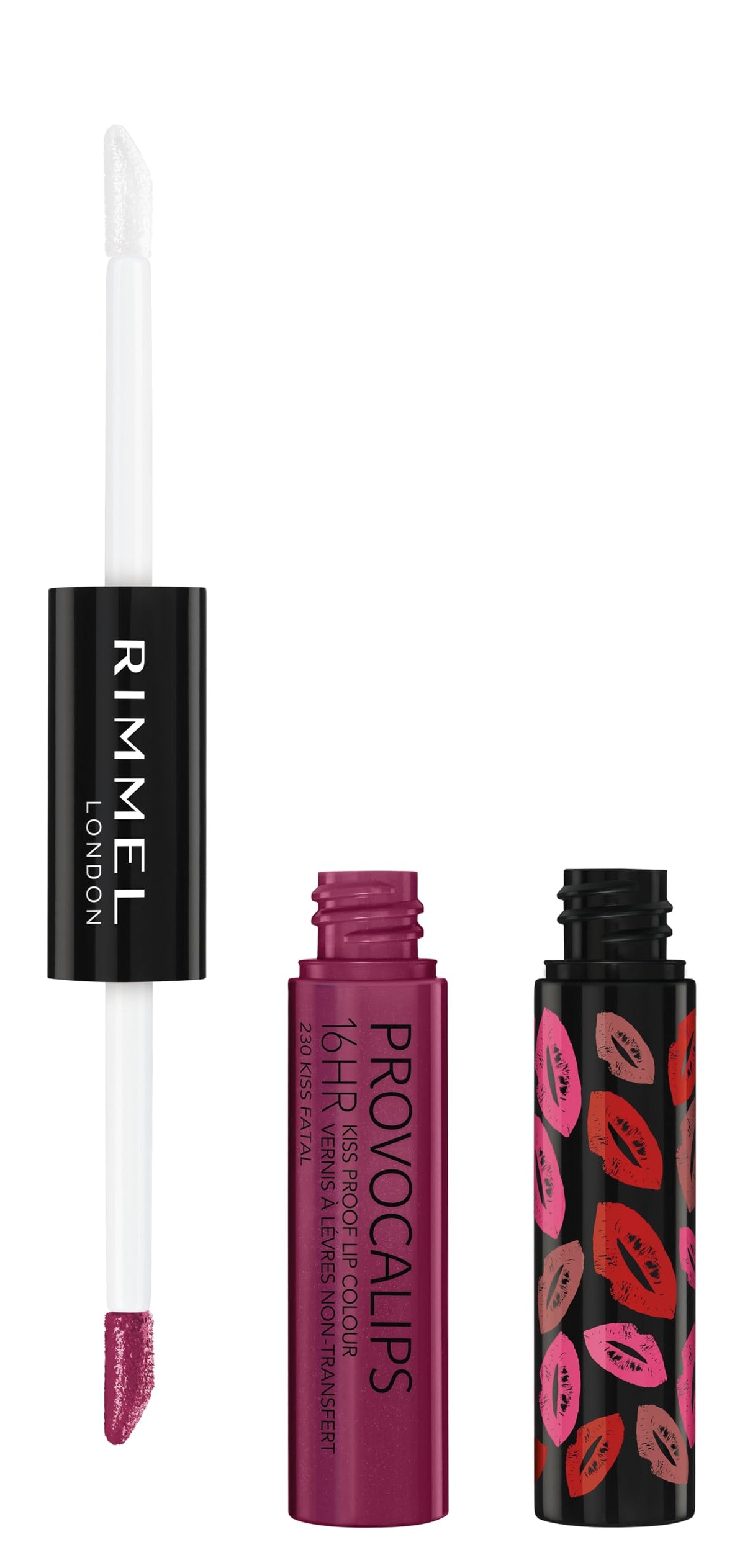Rimmel Provocalips 16hr kiss-proof lip color bottle showcased for long wear