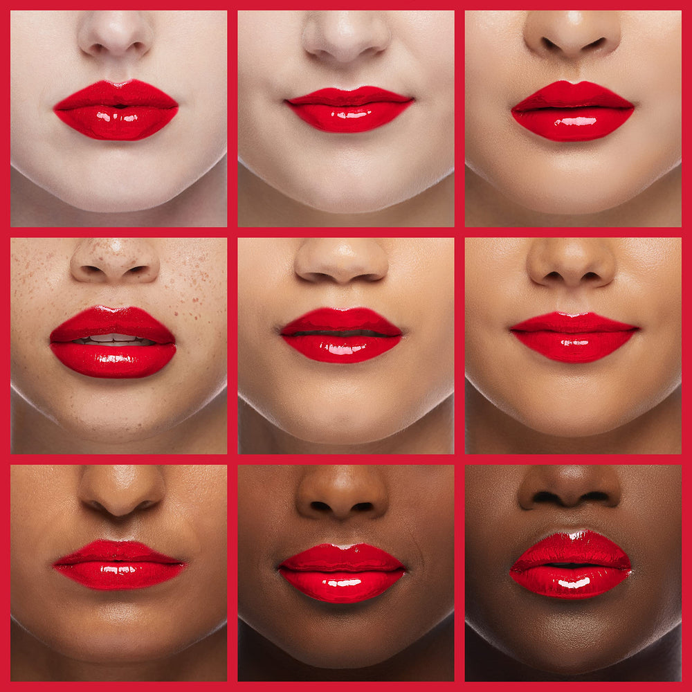 Shade 500 Kiss Me You Fool swatch on lips.