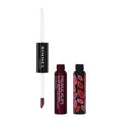 Rimmel Provocalips Firecracker glossy finish lip color close-up.