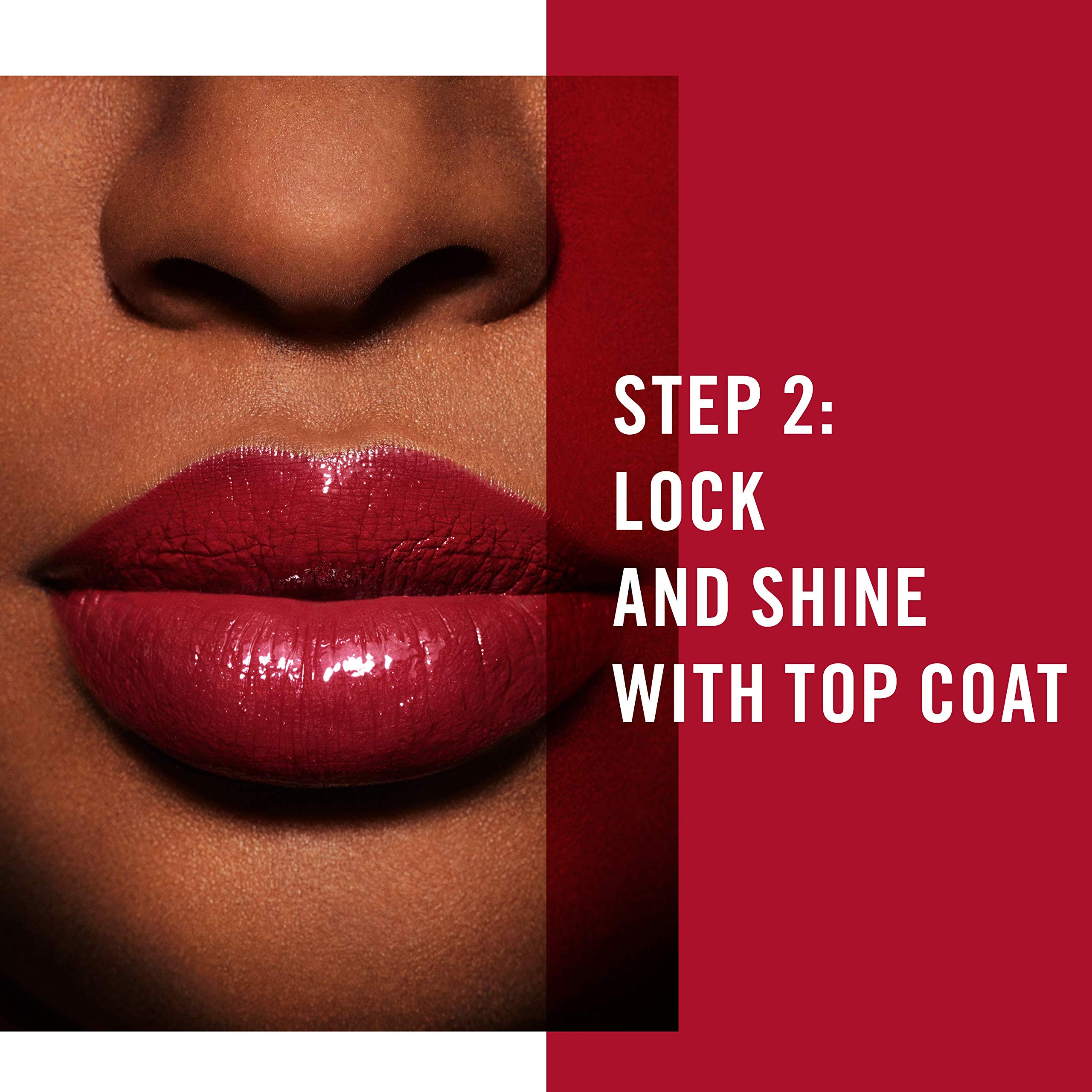 Rimmel Provocalips lip color close-up displays bold pigmentation.
