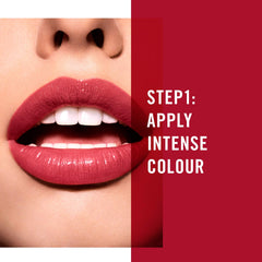 Rimmel Provocalips two-step application demonstrates easy color and lock system