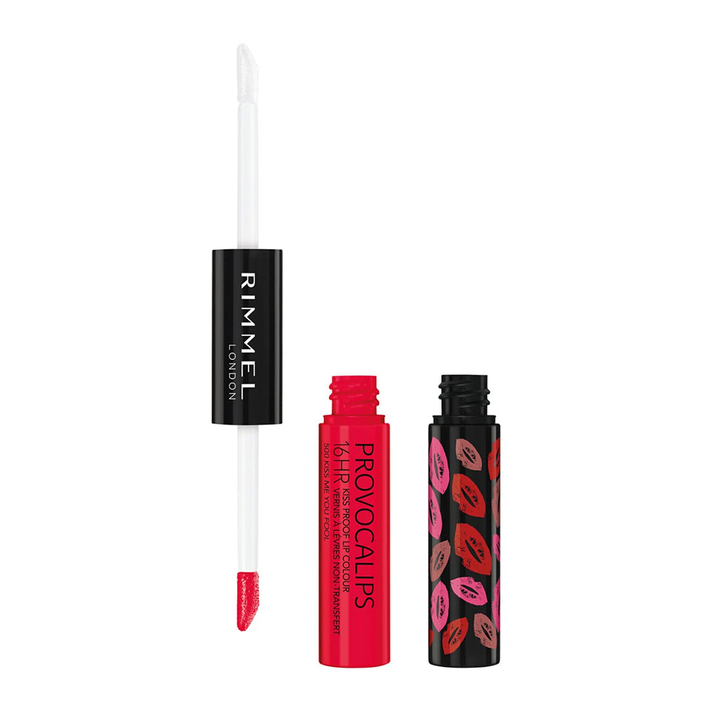 Provocalips two-step process locks color and shine on lips.