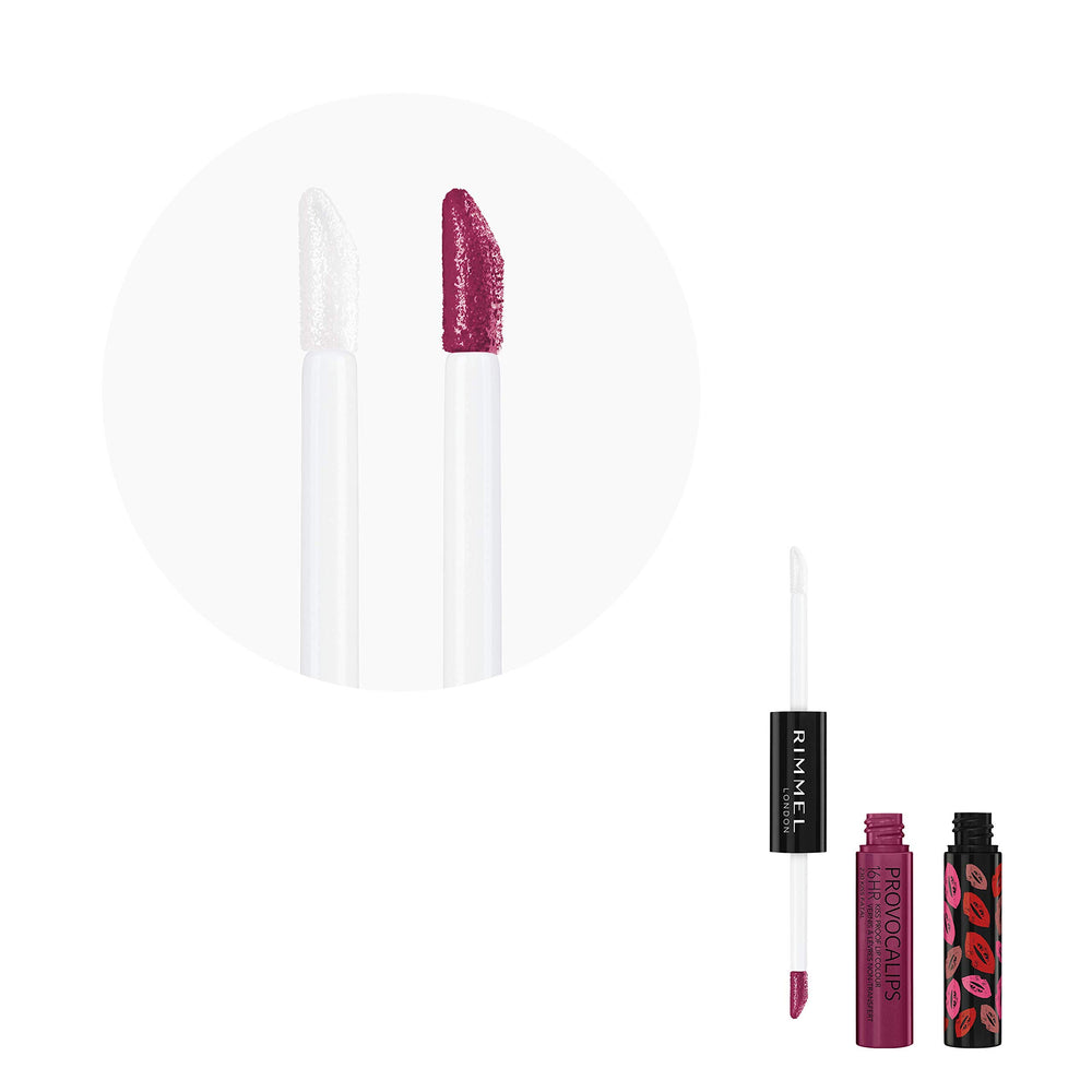 Rimmel Provocalips vegan formula display emphasizes cruelty-free lipstick