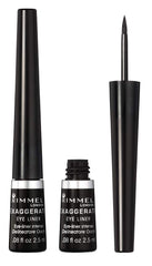 Delineador líquido Scandaleyes de Rimmel en bote, color intenso para delineados definidos y duraderos.