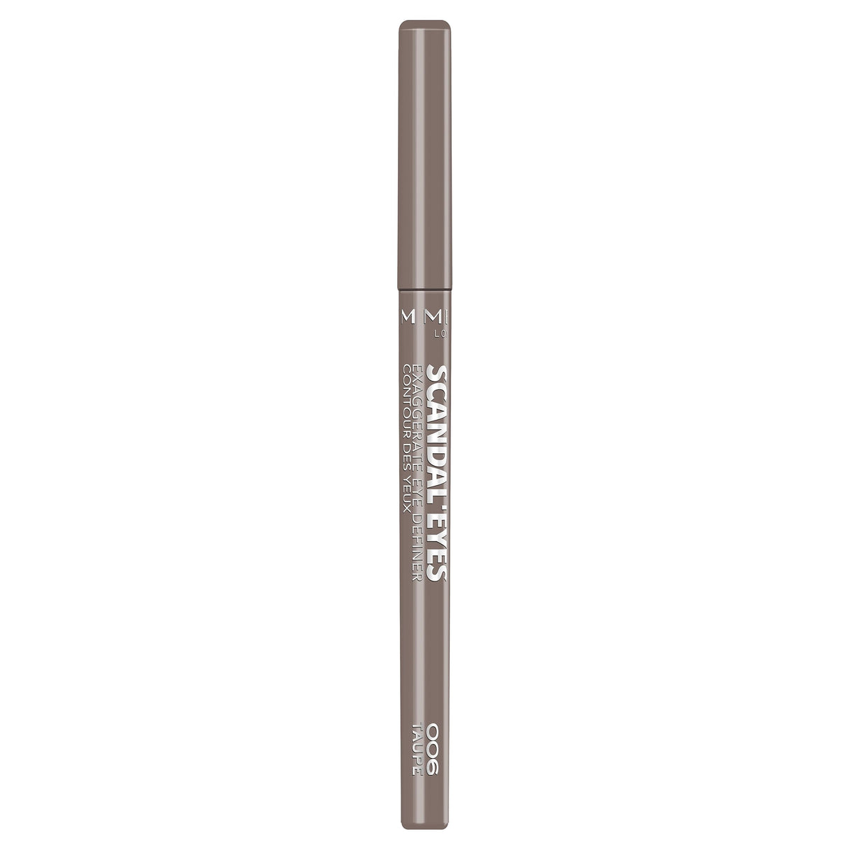 Rimmel Scandaleyes Exaggerate Eye Definer con punta automática para delinear la mirada con precisión y duración.