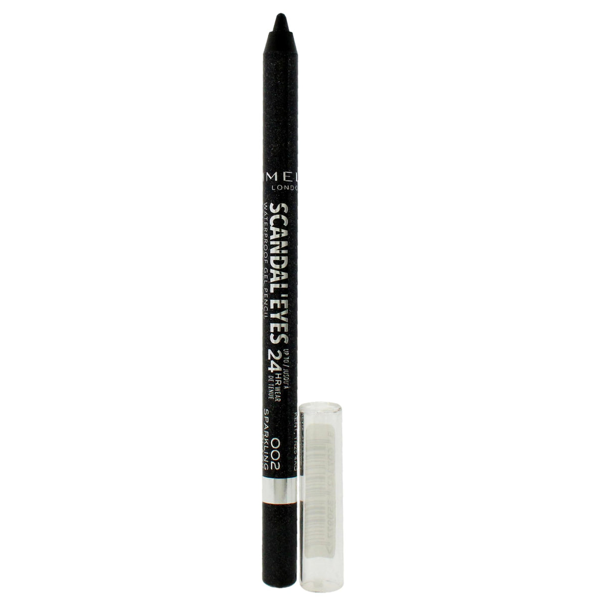 Rimmel Scandaleyes Kajal resistente al agua en negro brillante para todo el día.