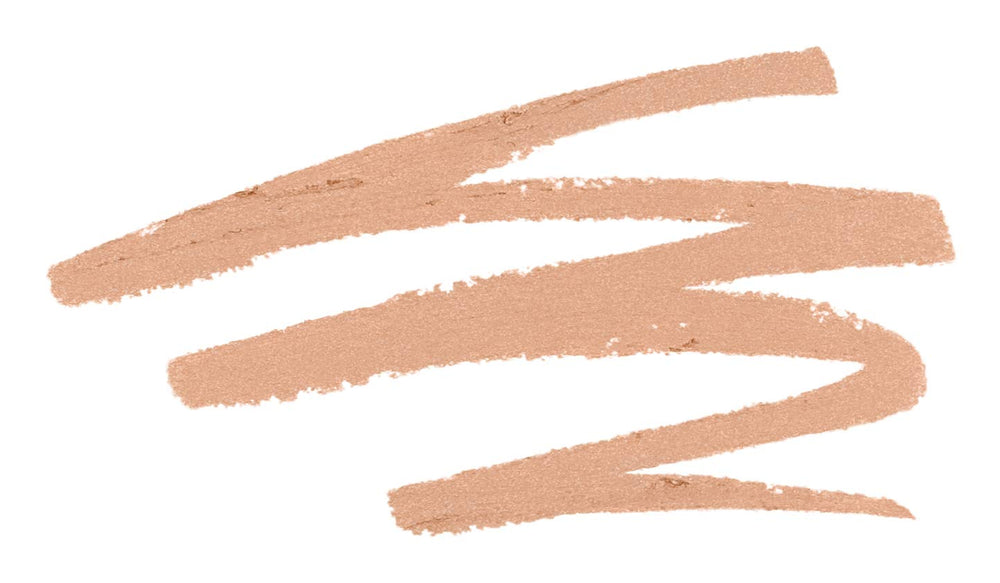Rimmel Scandaleyes nude eyeliner swatch demonstrates soft, wearable nude shade.