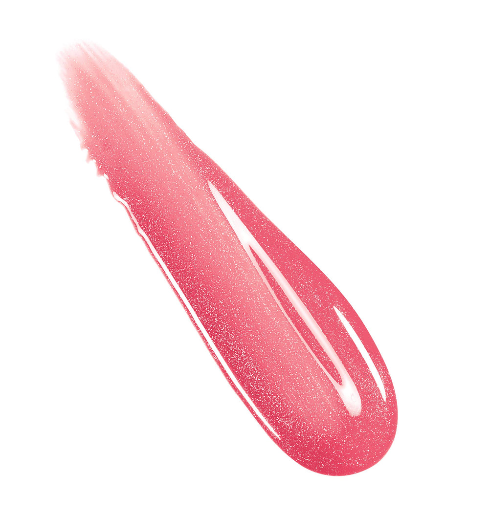 Rimmel Stay Glossy worn alone for a sleek, shiny lip.