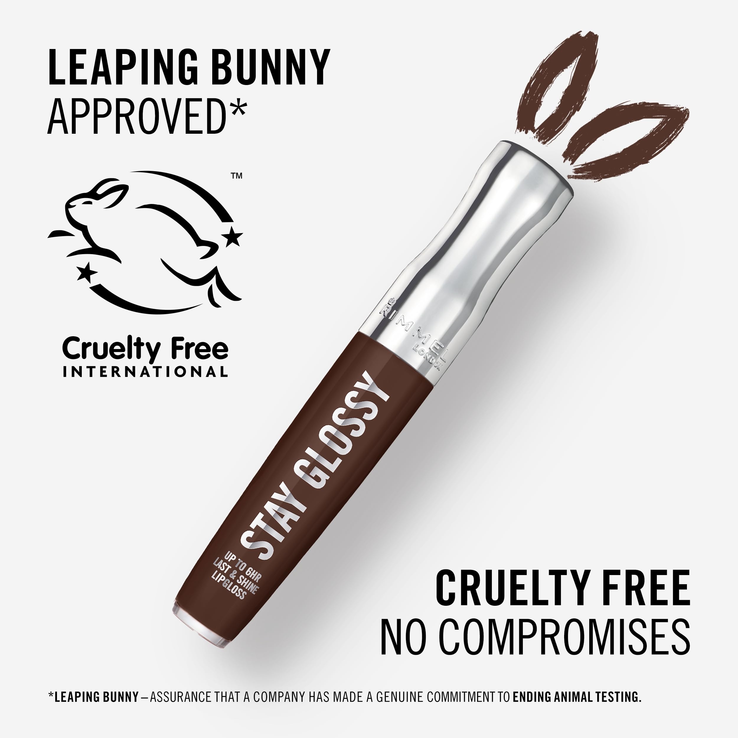 Rimmel Stay Glossy Cocoa Kiss packaging shows portable, travel-friendly design