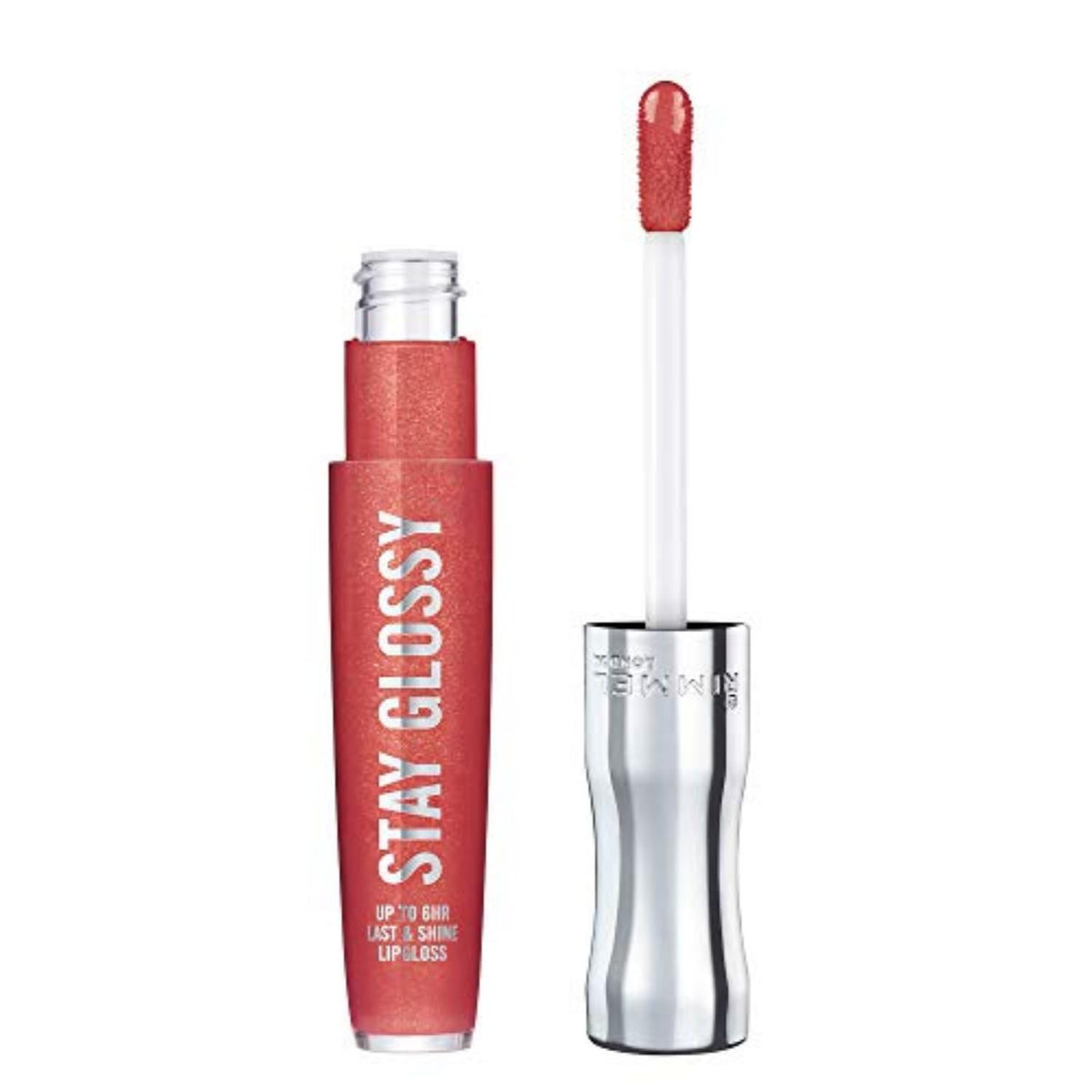 Rimmel Stay Glossy lip gloss bottle and wand for precise application