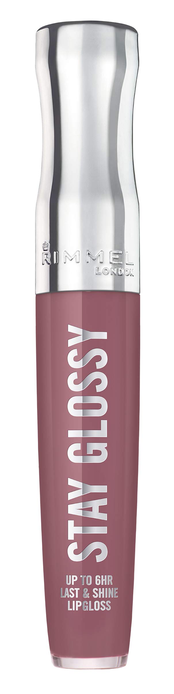 Rimmel Stay Glossy wand application demonstrates precise, lightweight gloss.