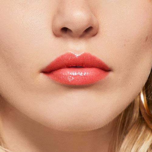 Rimmel Stay Glossy packaging on display suggests easy reapplication