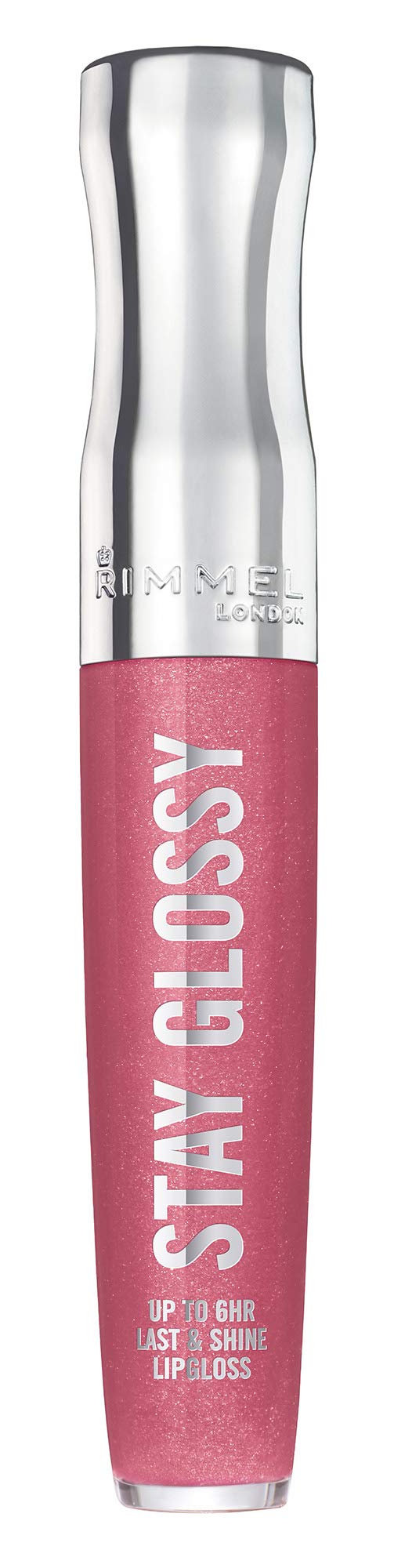 Rimmel Stay Glossy shine-extend technology delivers up to six hours of color on lips.