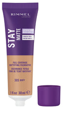 Rimmel Stay Matte Liquid Mousse airy mousse texture conveys lightweight everyday wear.